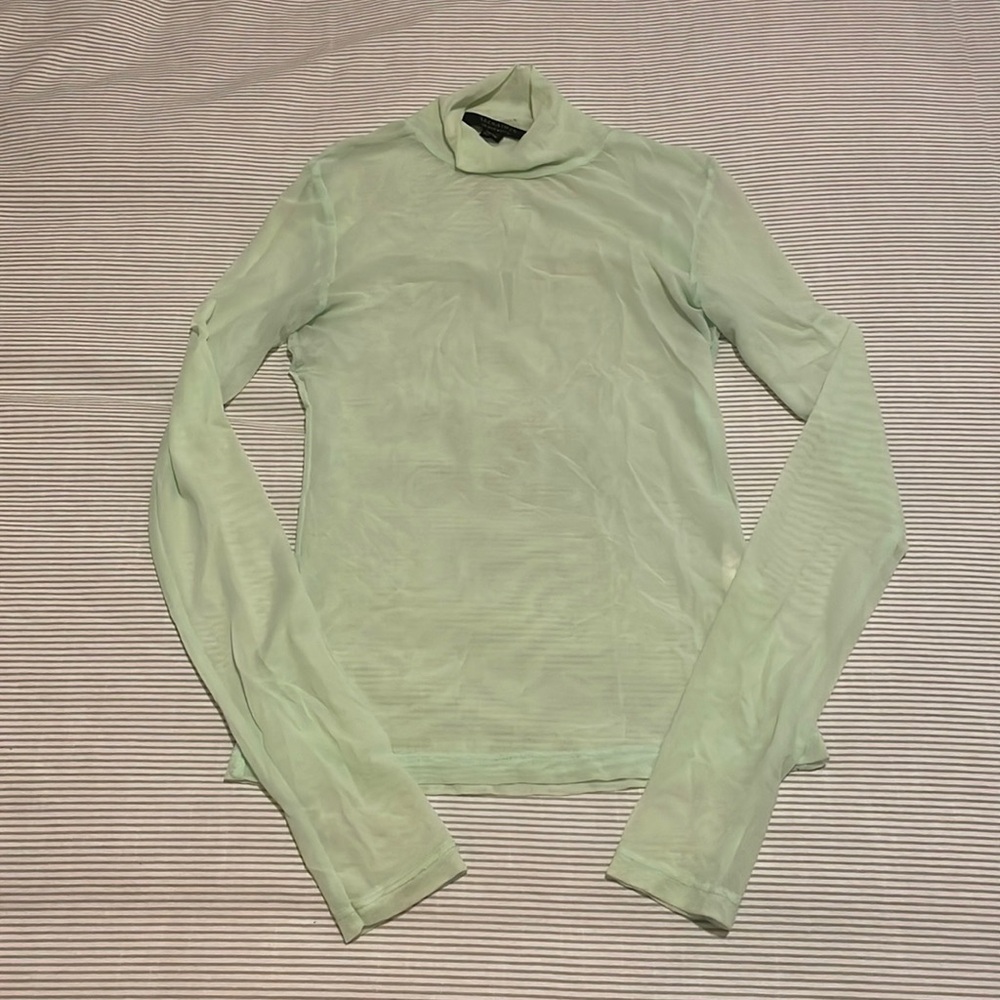 All Saints mesh turtle neck